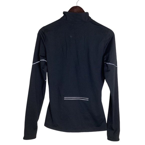 Fabletics Womens Black Quarter Zip Long Sleeve Athletic Top Size M - Picture 2 of 4